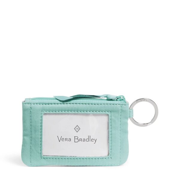 Vera Bradley Women's Recycled Cotton Zip ID Case Rain Forest Canopy New NWOT - Picture 4 of 7